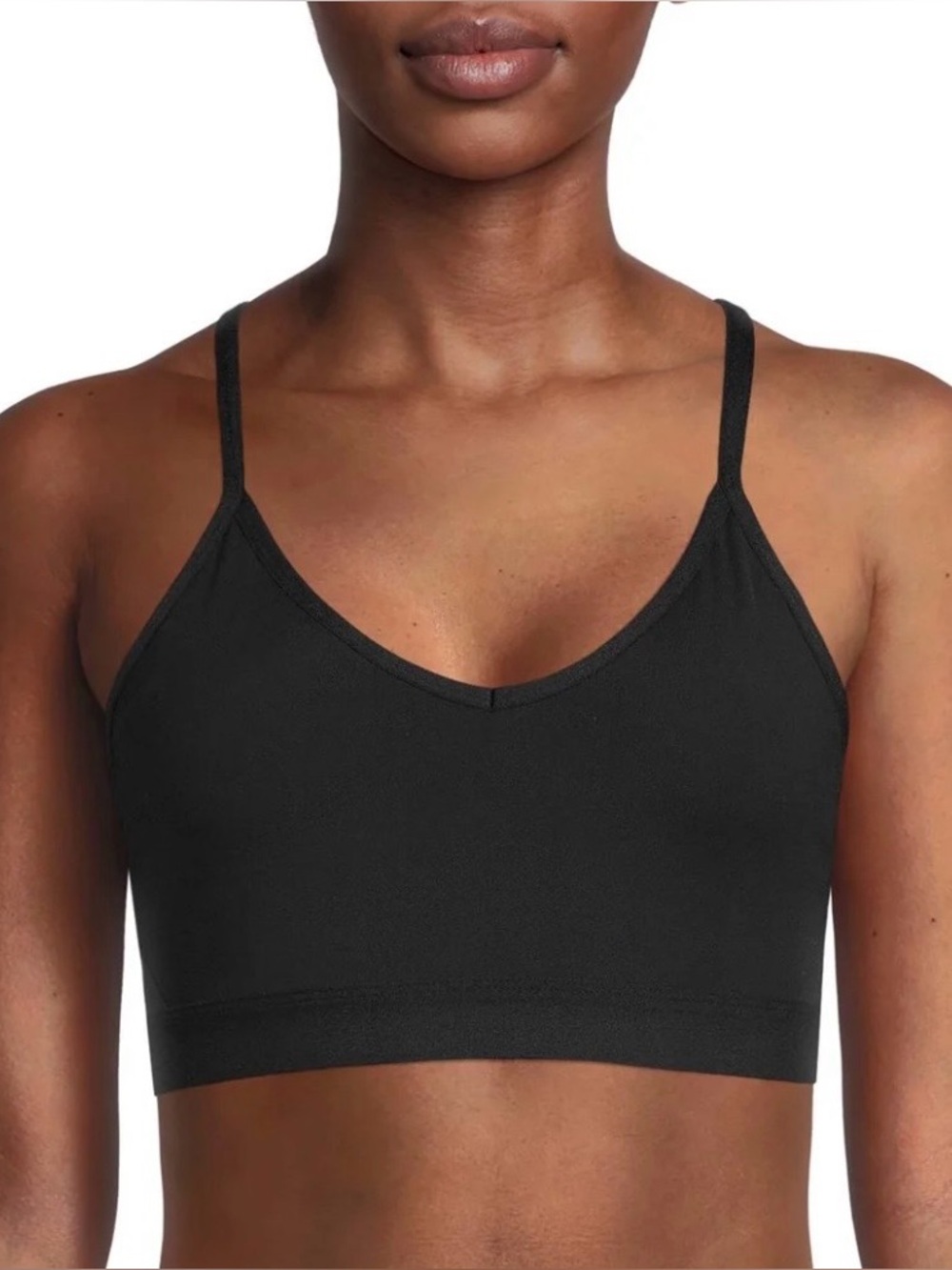Athletic Works Women's Racerback Sports Bra in Black